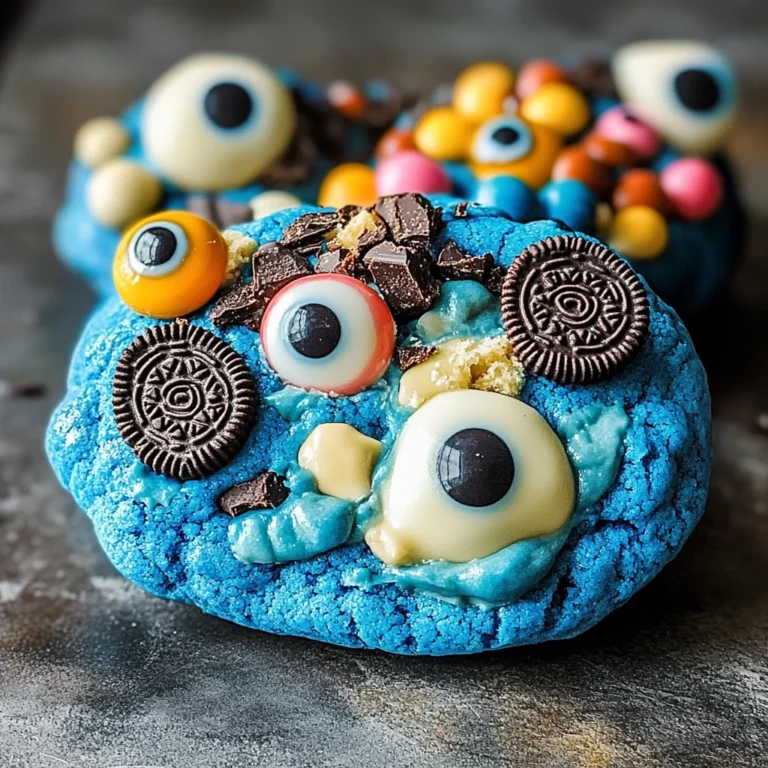Blue Monster Cookie Treats