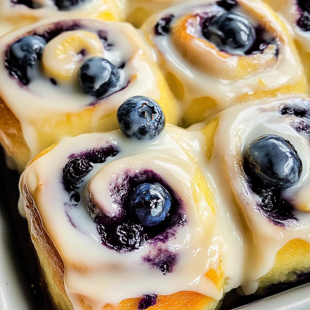 Blueberry Lemon Sweet Rolls