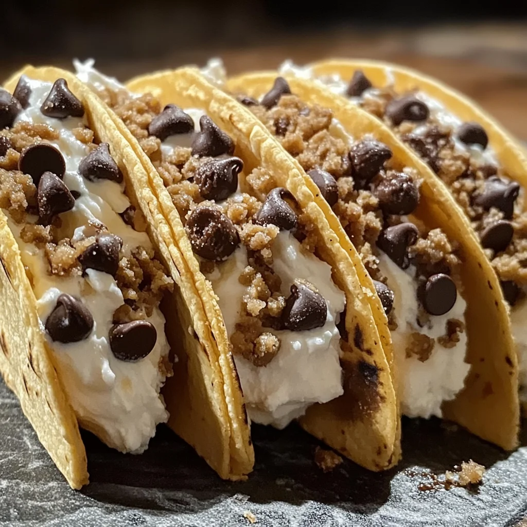 Cheesecake Cookie Dough Tacos