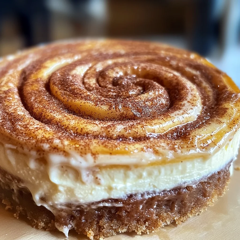 Cinnamon Roll Honeybun Cheesecake