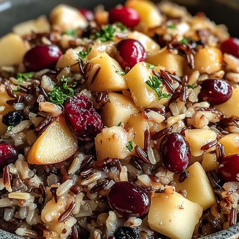 Cranberry Apple Wild Rice Pilaf