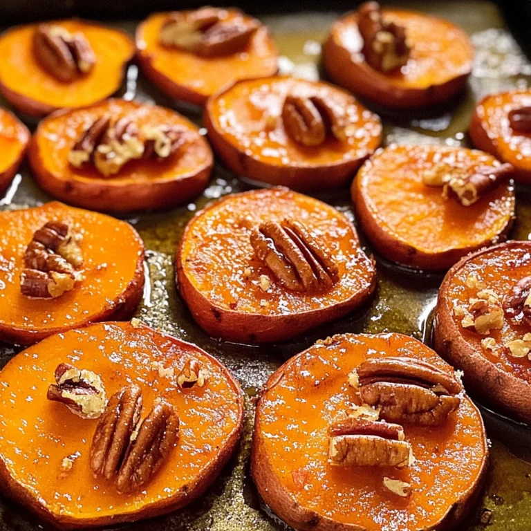 Maple Pecan Roasted Sweet Potato Slices