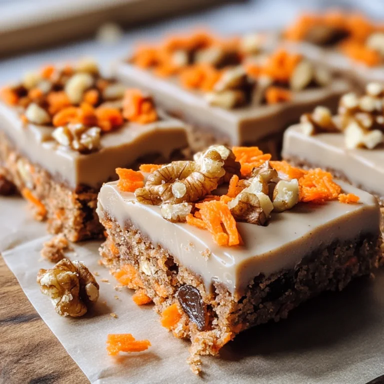 No-Bake Carrot Cake Protein Bars