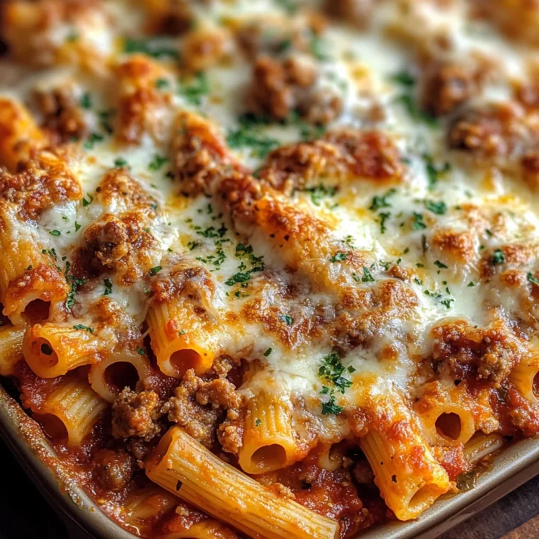 Pasta Bake with Sausage (Baked Ziti)