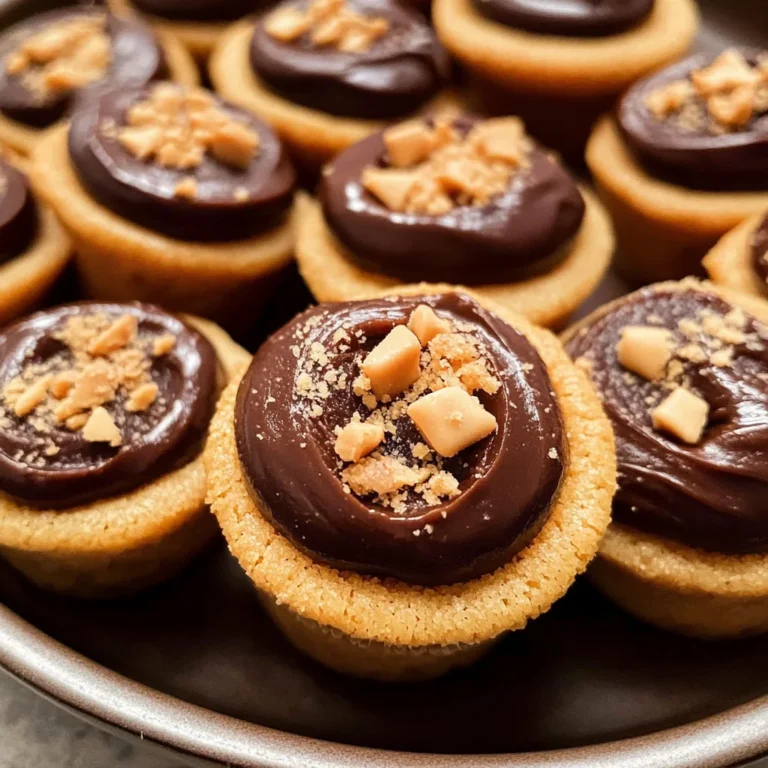 Peanut Butter Fudge Puddles (Cookie Cups)