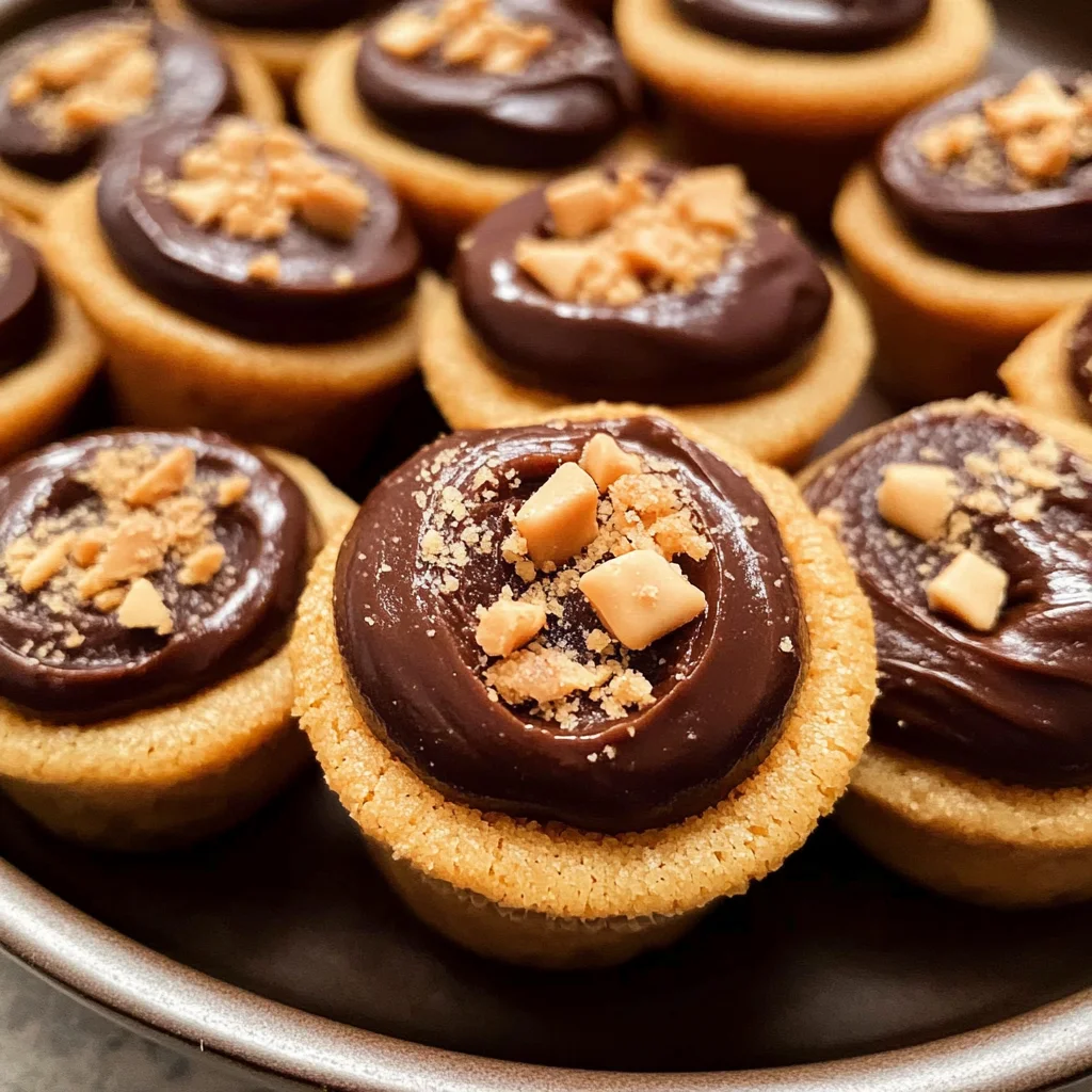 Peanut Butter Fudge Puddles (Cookie Cups)