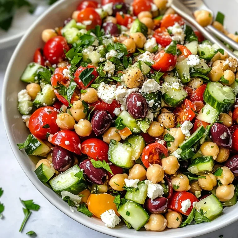 10-Minute Mediterranean Chickpea Salad