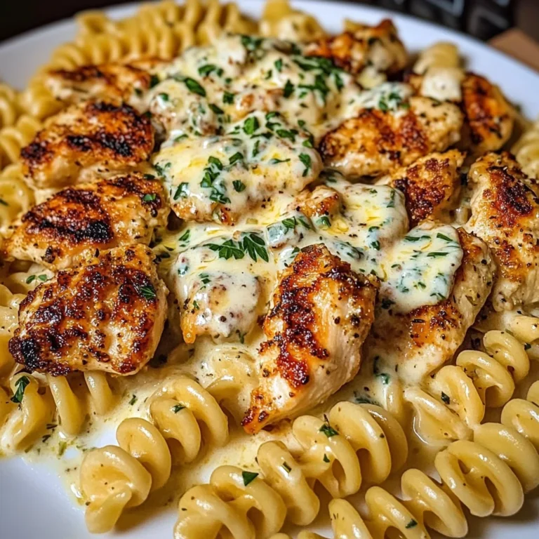 Cheesy Garlic Chicken Rotini in Cajun Cream Sauce
