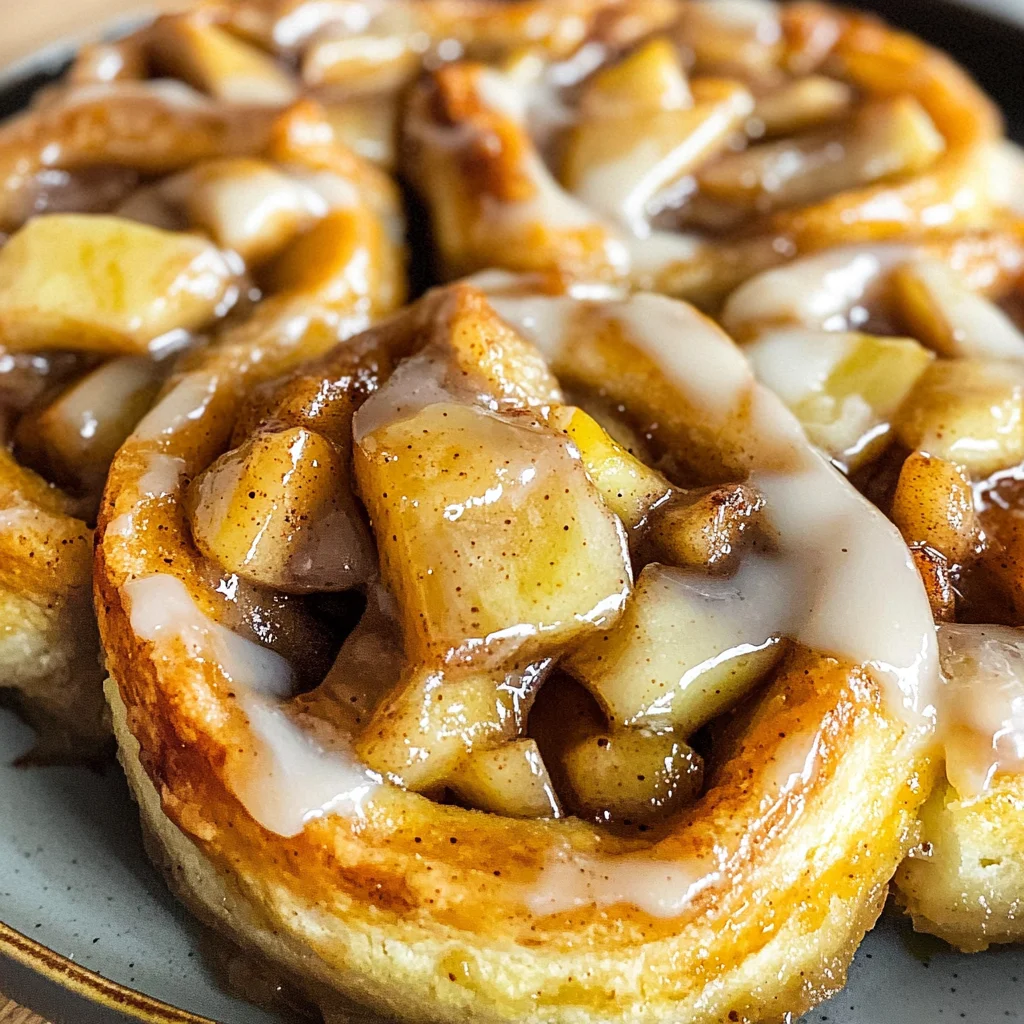 Cinnamon Roll Apple Pie