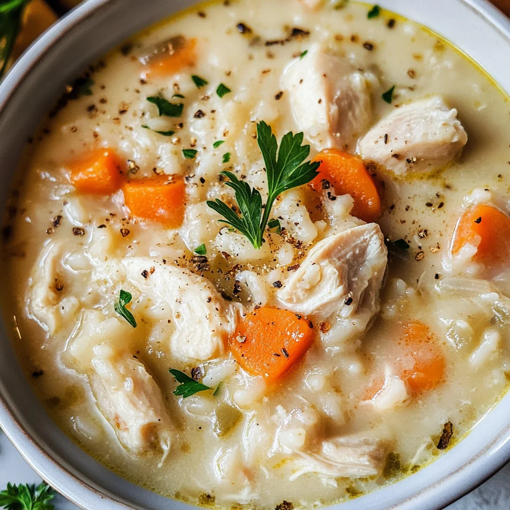 Creamy Chicken and Rice Soup