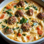 Creamy Italian Meatball Soup