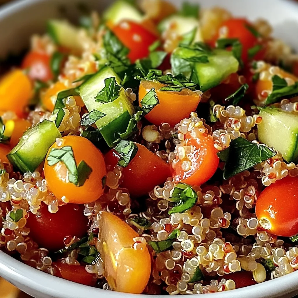 Easy Herb Quinoa Vegetarian Bowl Packed with Fresh Flavors