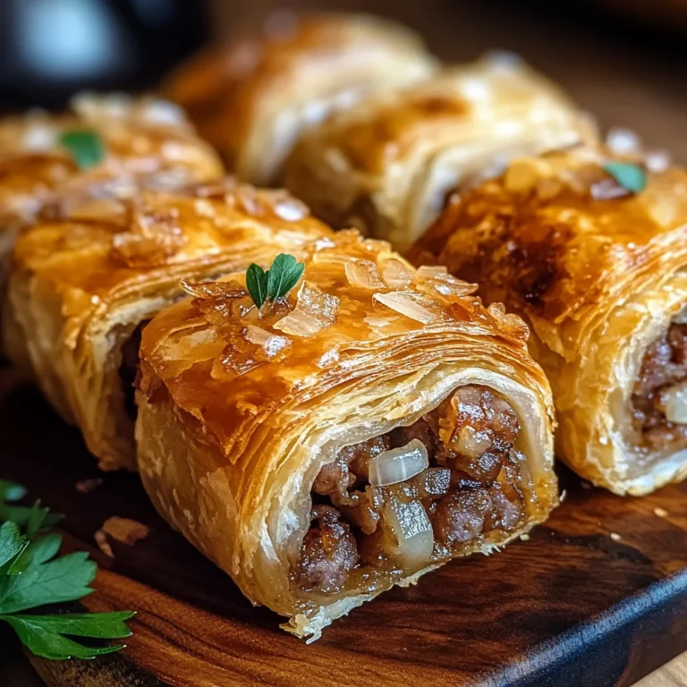 French Onion Sausage Rolls