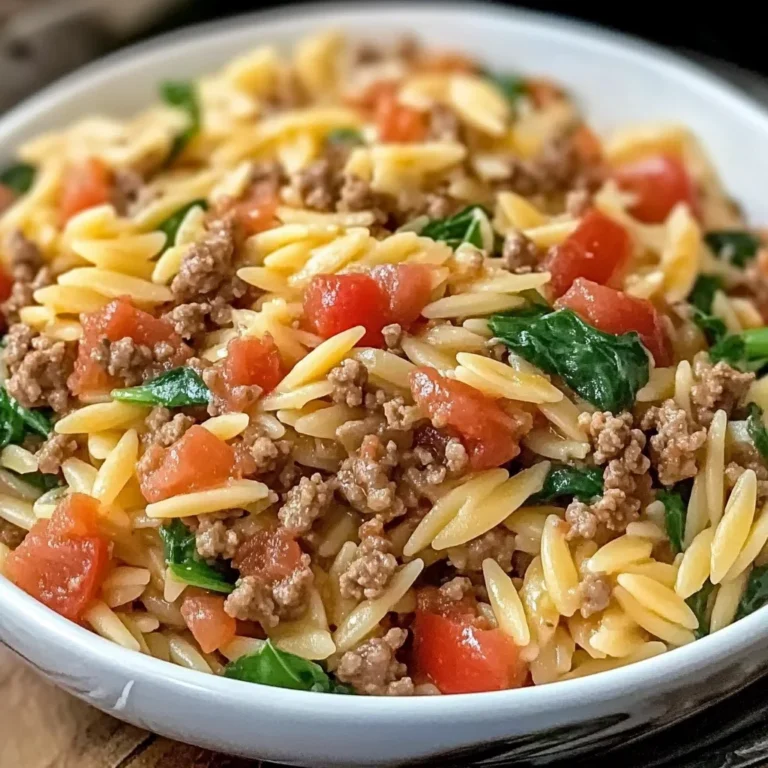 Ground Beef Orzo