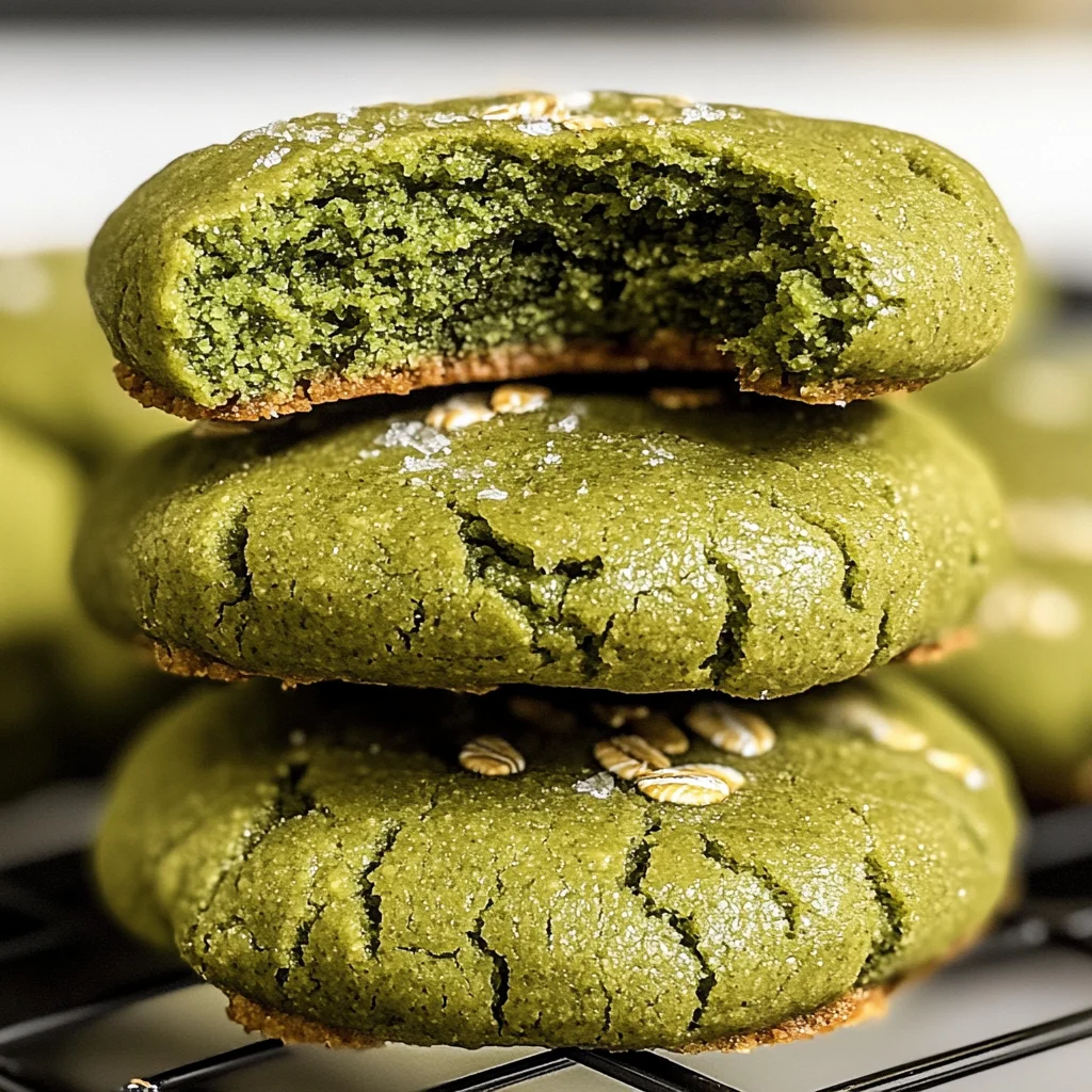 No-Bake Matcha Green Tea Cookies