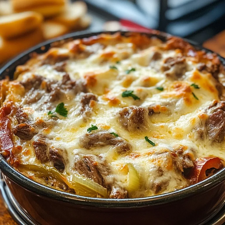 Pot Roast Beef Philly Cheese Steak Dip