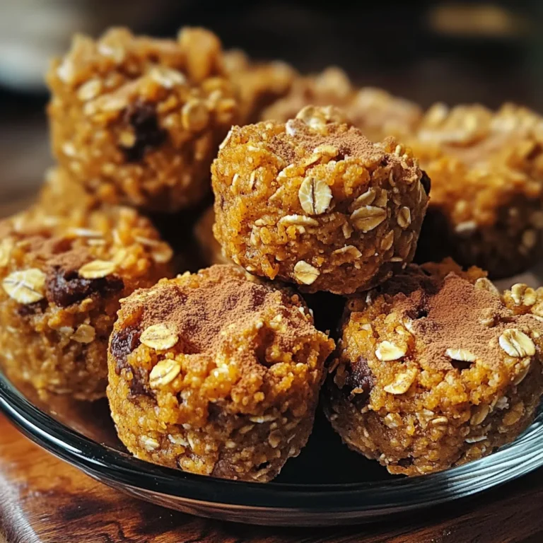 Pumpkin Pie Oatmeal Bites