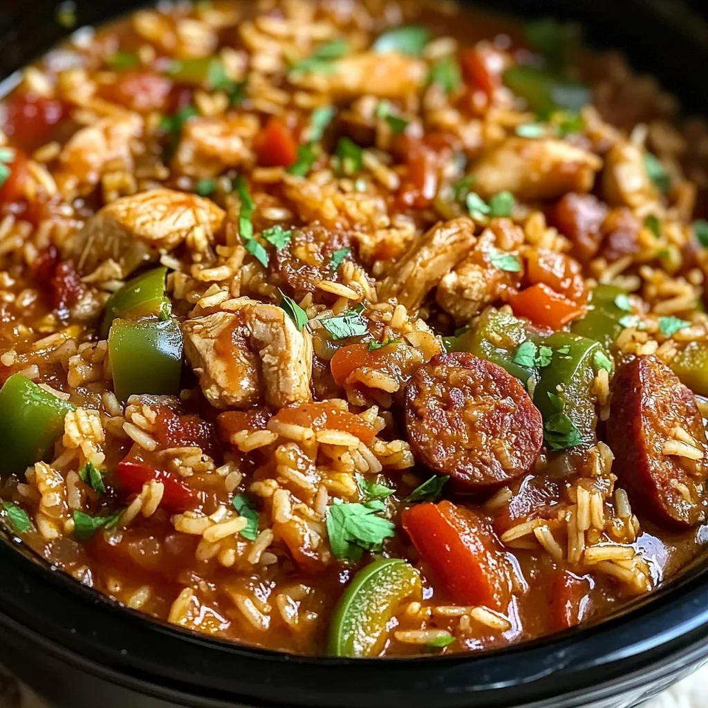 Slow Cooker Chicken Jambalaya