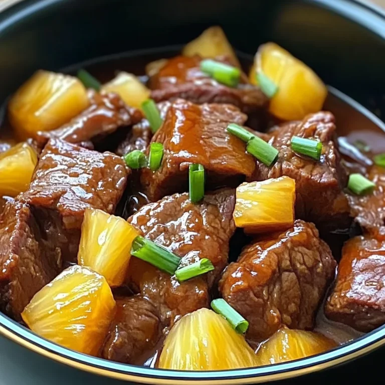 Slow Cooker Pineapple beef Recipe | Easy & Delicious