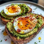 Spicy Avocado Toast with Jammy Eggs & Chili Crunch