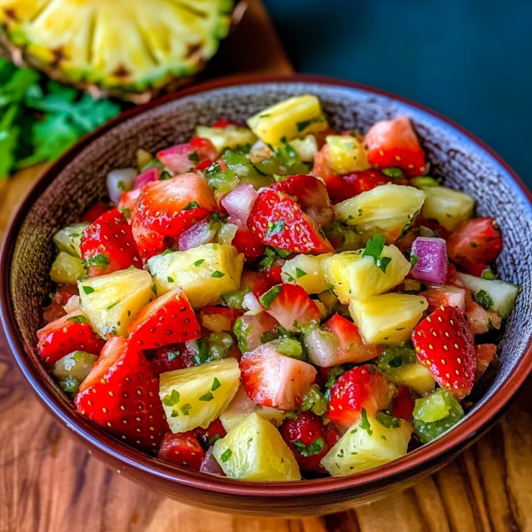 Tangy Pineapple Strawberry Salsa