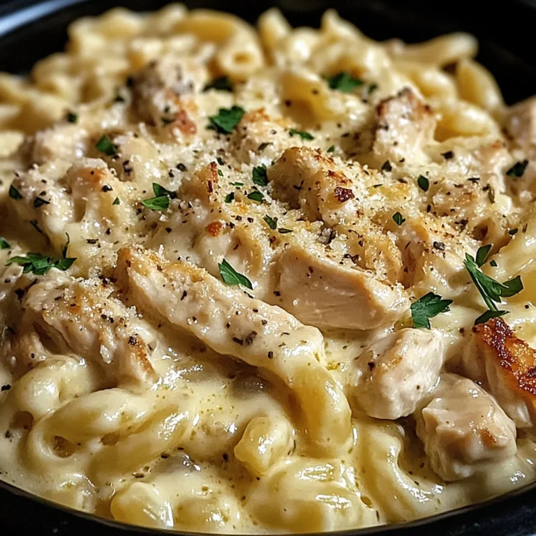 The Best Crockpot Garlic Parmesan Chicken Pasta Recipe