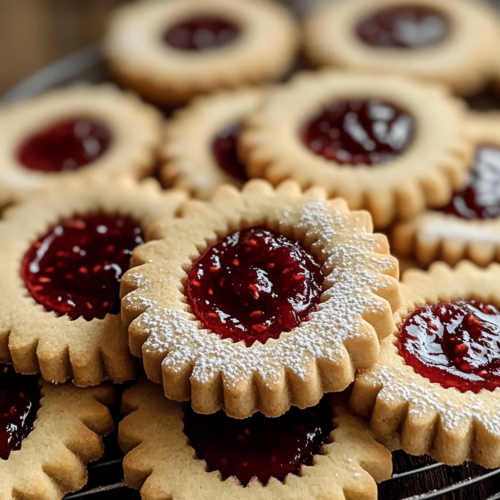 Vanilla Raspberry Shortbread Cookies