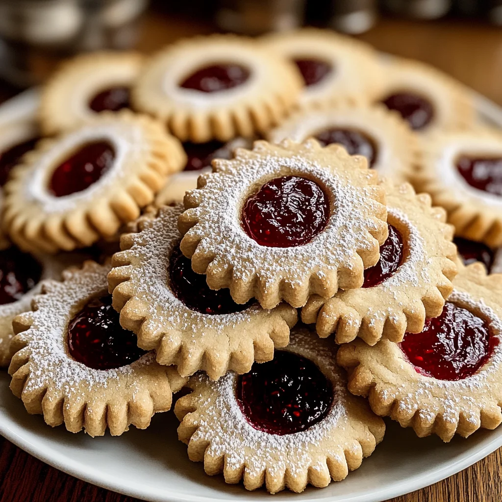 Vanilla Raspberry Shortbread Cookies